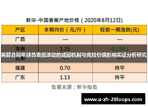 英超合同年球员表现波动的成因机制与竞技价值影响实证分析研究